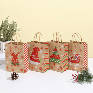 200x Kraft Bags Retail Holiday Christmas Party Supplies Goody Paper Treat Bags
