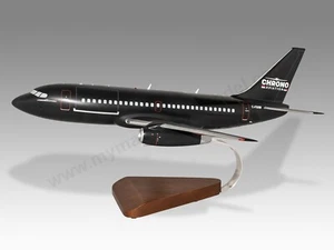 Boeing 737-200 Chrono Aviation Desk Wood Airplane New Model Large Scale 1/72 - Picture 1 of 13
