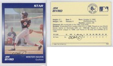 1989 Star Minor League Jim Byrd #10