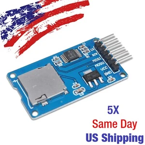 Micro SD Card Reader Writer Module SPI Arduino PIC AVR SDHC 5PCS - USA SHIP! - Picture 1 of 2