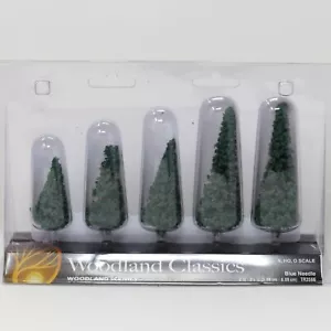 Woodland Classics 3566 Blue Needle Trees 2" - 3 1/2" Scenery N HO O Scale - Picture 1 of 1
