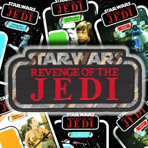 Hasbro Kenner STAR WARS "REVENGE of the JEDI" Vintage style logo 5" patch GLOBAL - Picture 1 of 10