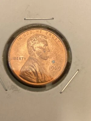 1969 D Lincoln Cent Choice BU BLM  - Image 1 of 2