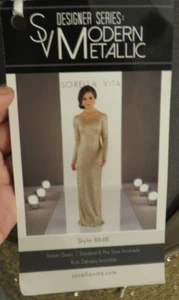 SR897 SORELL  VITA 8848 SZ 12 GOLD   $295  FORMAL   GOWN DRESS - Picture 1 of 16