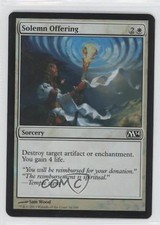 2013 Magic: The Gathering - Core Set: 2014 Foil Solemn Offering #36 gl9