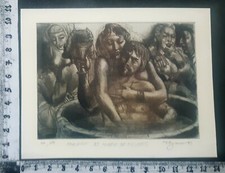 WUNDERKAMMER C EXLIBRIS 159 ' EROTIC PROJEKT '- * DAVID BEKKER * -C COLOR SIGNED