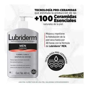 2 X Body Cream Lubriderm For Men 400 ml Each - Picture 1 of 4