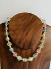 Vintage 60S Pretty Kitsch Pastel Lucite Faceted Bead Necklace Vtg Cute Rainbow