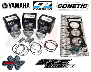 YXZ1000R YXZ Stock Bore 80mm 10.5:1 CP TURBO Piston Set Cometic Top End Gasket - Picture 1 of 6