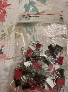 Office Depot Brand Binder Clips, Mini, 1/4" Capacity, Assorted Colors, 60-Pk - Picture 1 of 8