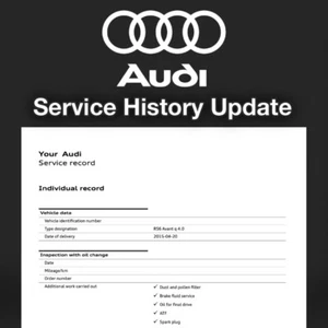 Audi Digital Service History Update (Audi Update Service History) - Picture 1 of 1