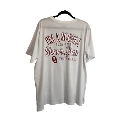Captivating OU Sooners Oklahoma Sooner Bred Graphic Tee Short Sleeve Men Size XL - Image 1 of 4