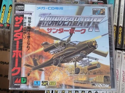 ThunderHawk (1993, Victor) Brand New Factory Sealed Japan Mega CD Import Game   - Image 1 of 4