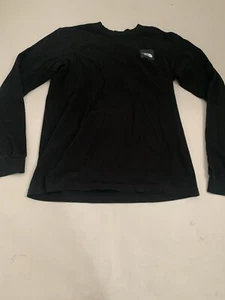 The North Face Shirt Mens Small Black Long Sleeve Crew Neck Casual - Picture 1 of 15
