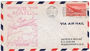 UNITED STATES 1946 DC-4 Skymaster, ANNAPOLIS, MD 1946 FDC7442 - Picture 1 of 1