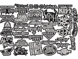 Glam Metal full EMBROIDERY shaped 10pcs/Lot Random Mix Sew-On Patches - Picture 1 of 2