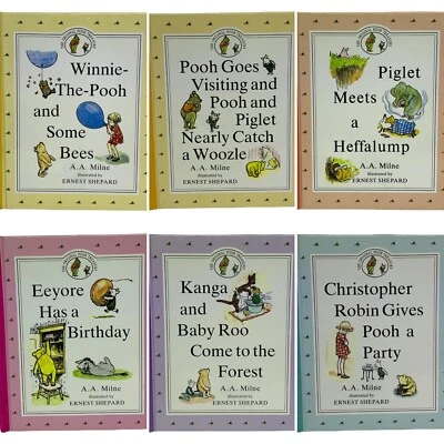 The Original Pooh Treasury 6 Book Set - Small Vintage Hardcover - 1990 Italy - image 1 of 4