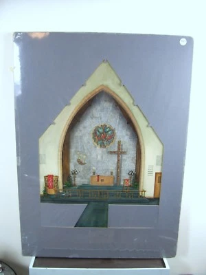 Capilla 3-D pieza original de renombre mundial C. Schattauer Kelm  Foto 1 de 4