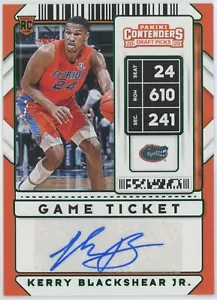 Boleto de juego verde KERRY BLACKSHEAR JR. 2020 Panini Contenders selecciones del draft - Imagen 1 de 2