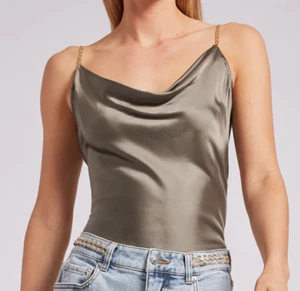 Generation Love Lorette Chain Strap Cami Camisole Top NWT Evening Sage Green S - Picture 1 of 12