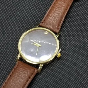 Museum Classic Style Unisex Dress Watch Strass graues Zifferblatt rund analog 37 mm - Bild 1 von 8
