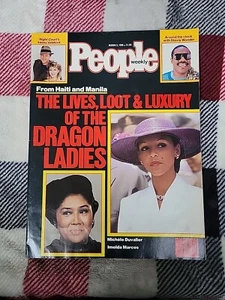 MARCH 3 1986 PEOPLE magazine UNREAD - IMELDA MARCOS & MICHÈLE DUVALIER - Picture 1 of 18