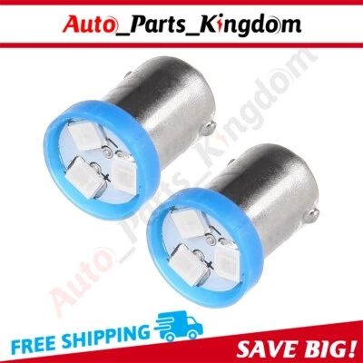 10X SUPER BLUE 2835 3SMD LED BA9S 57 1815 INSTRUMENT GAUGE LIGHT BULB FOR FORD - Изображение 1 из 4