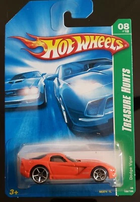 Hot Wheels Treasure Hunt #8 Orange Dodge Viper 168/196 2008 Foto 1 de 3