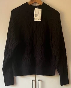 MAGLIONE COS CABLE KNIT MISTO LANA COLORE NAVY TAGLIA XS *PREZZO CONSIGLIATO £115 - Foto 1 di 2