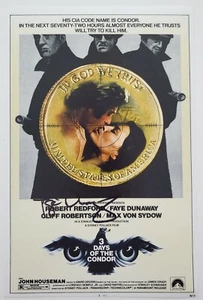 Póster firmado por Faye Dunaway 3 días del cóndor 8x12 Robert Redford LEGEND RAD - Imagen 1 de 1