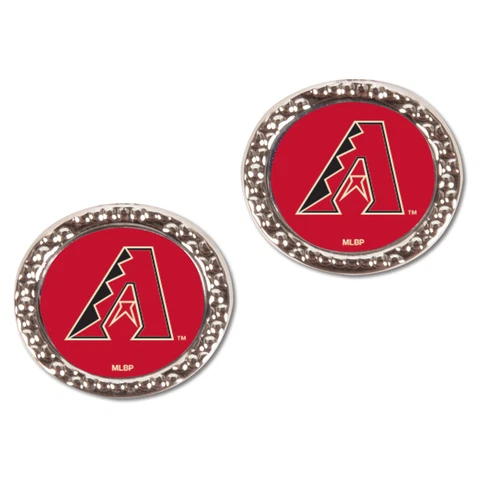 Women's WinCraft Arizona Diamondbacks Round Post Earrings Cover