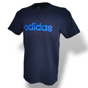 T-shirt uomo ADIDAS cotone maglietta girocollo manica corta top mimetico logo lineare NUOVA - Foto 1 di 9