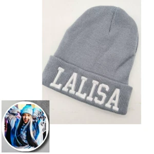 BlackPink Lisa Beanie Lalisa Grey Yarn Cap Blink KPop New Wear Collectible - Picture 1 of 6