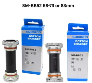 Shimano Bottom Bracket SM-BB52 68-73mm or 83mm Hollow Tech British Thread MTB -H - Picture 1 of 10