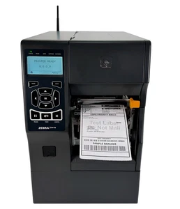 Wireless Zebra ZT410 DT/TT Label Printer 300 dpi Peeler Rewinder WiFi USB LAN - Picture 1 of 13