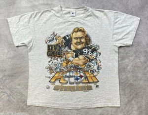 Vintage 1995 NFL Pittsburgh Steelers T-Shirt Size XL Kevin Greene Caricature - Picture 1 of 8