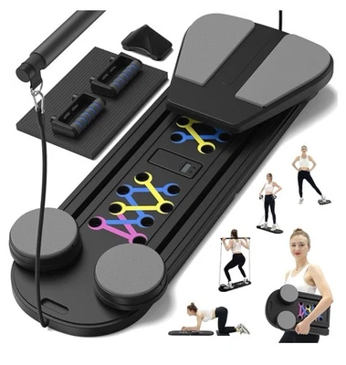 Professional Pilates Reformer Board - Foldable Home and Studio Pilates black - Image 1 of 4