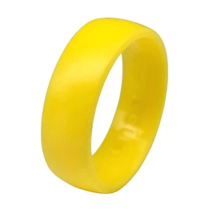 Enso Rings Soft Touch Silicone Ring in Yellow - Size 8 - Picture 1 of 4