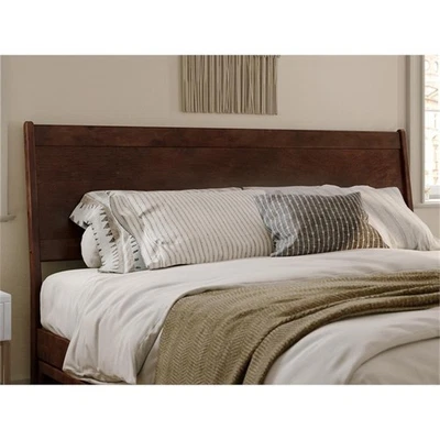Pemberly Row Modern King Solid Wood Panel Headboard in Walnut - Image 1 of 4