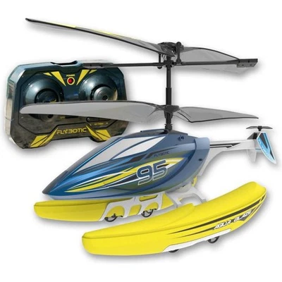 Elicottero telecomandato - FLYBOTIC - Helico Aqua Blaze - 19 -5 cm - giallo e ne - Immagine 1 di 4