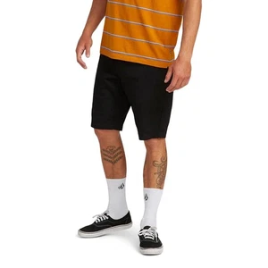 Pantalones Cortos Volcom Frickin Modernos Elastizados 21" - Negros - Imagen 1 de 3