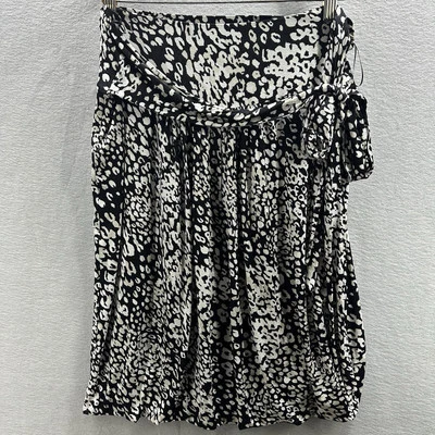 Falda Max Mara Mujer Grande 46 Imitación Envoltura Floral Tranquila Lujo Minimalista En Capas Foto 1 de 4