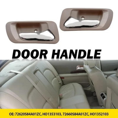 For Honda 1998-2002 Accord 1999-2004 Odyssey Beige Inner Door Handles Rear Pair Foto 1 de 4