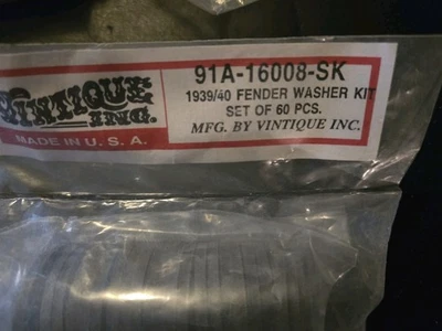 Ford 1939 1940 kit de lavadora de guardabarros, coche de pasajeros, juego de 60 piezas Foto 1 de 2