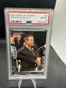 2009 TOPPS UFC ROUND 1STEVE MAZZAGATTI #92 PSA 8 - Picture 1 of 2