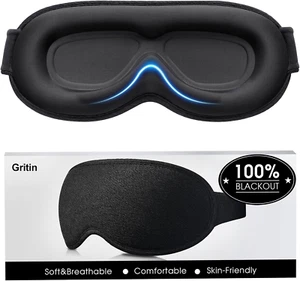 Máscara Para Dormir Para Hombres Y Mujeres, Antifaz Para Dormir Ultrafino Que... - Imagen 1 de 12