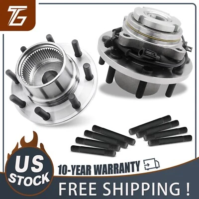 Pair 4WD DRW Front Wheel Hub Bearing For 1999-2004 Ford F-250 F-350 Super Duty - Imagem 1 de 4