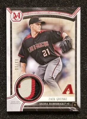 2019 MUSEUM COLLECTION ZACK GREINKE MEANINGFUL MATERIALS 3 COLOR PATCH /10 - Image 1 of 4
