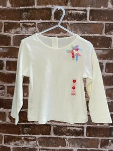 NUEVA CON ETIQUETAS CAMISETA GYMBOREE PETITE FLOR OFF BLANCA CINTA 3T 3 AÑOS NIÑAS T TOP - Imagen 1 de 3