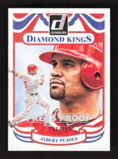2014 Donruss Press Proofs Silver Albert Pujols 149/199 #205 Los Angeles Angels
